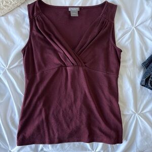 ann taylor burgundy tank ❤️